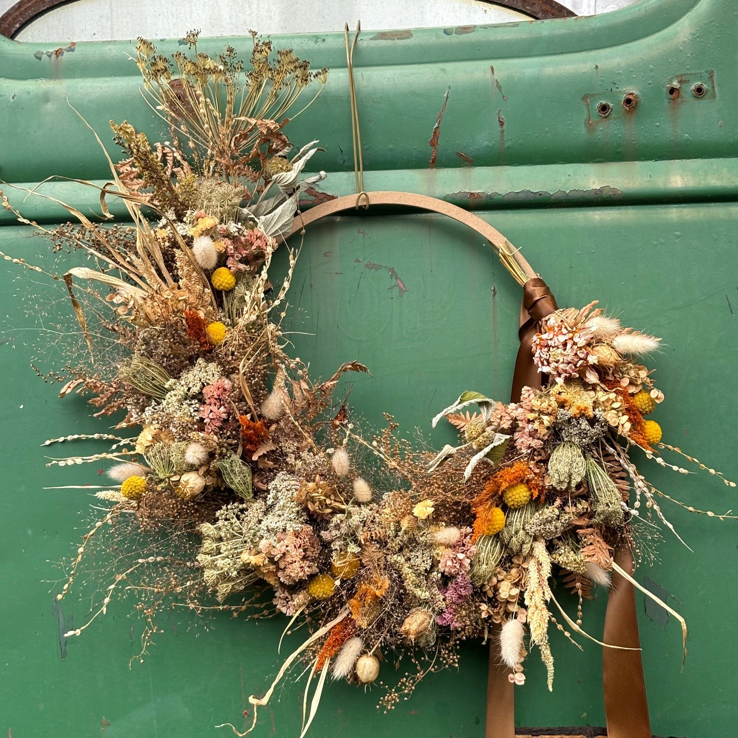 dried flower wreath