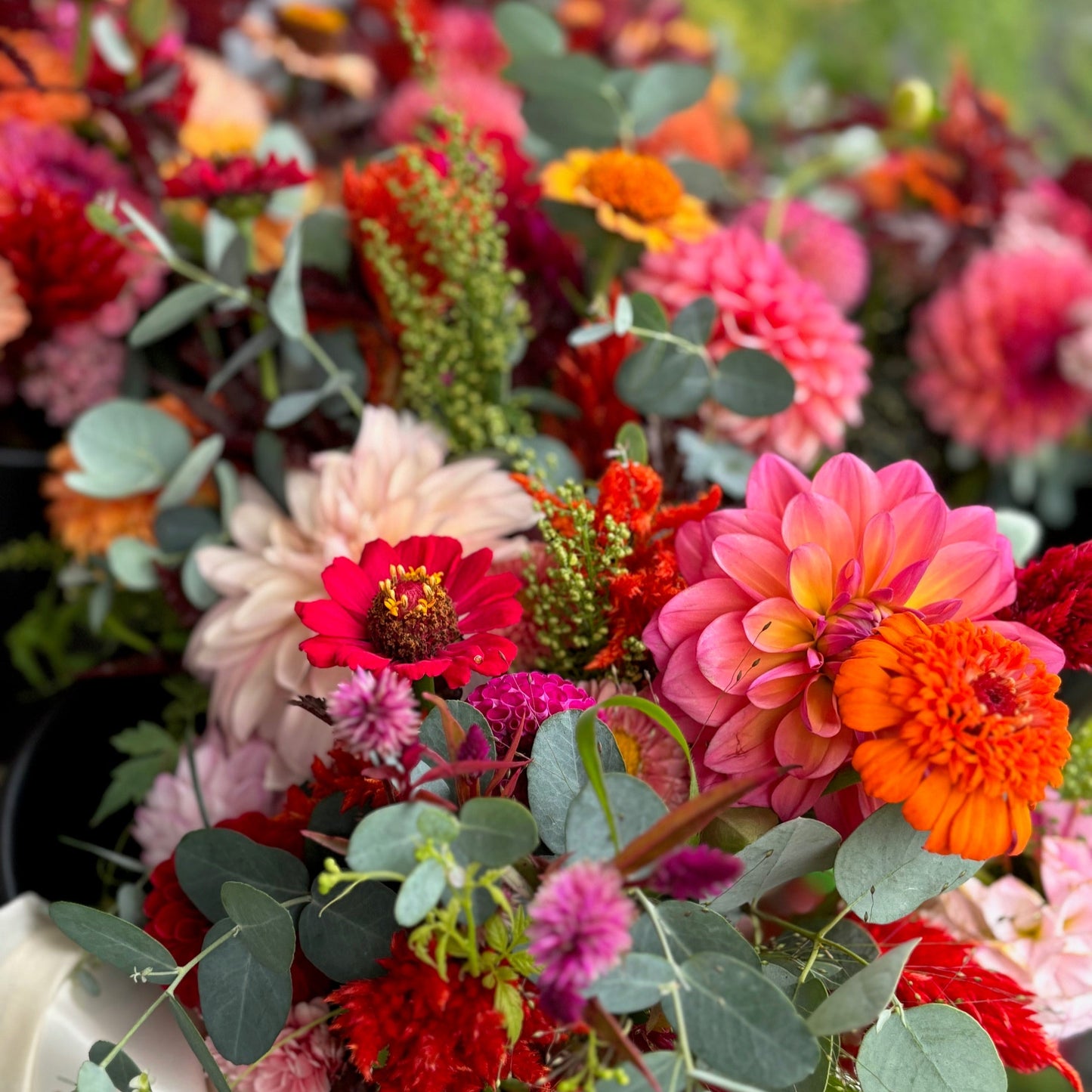 DIY floral buckets