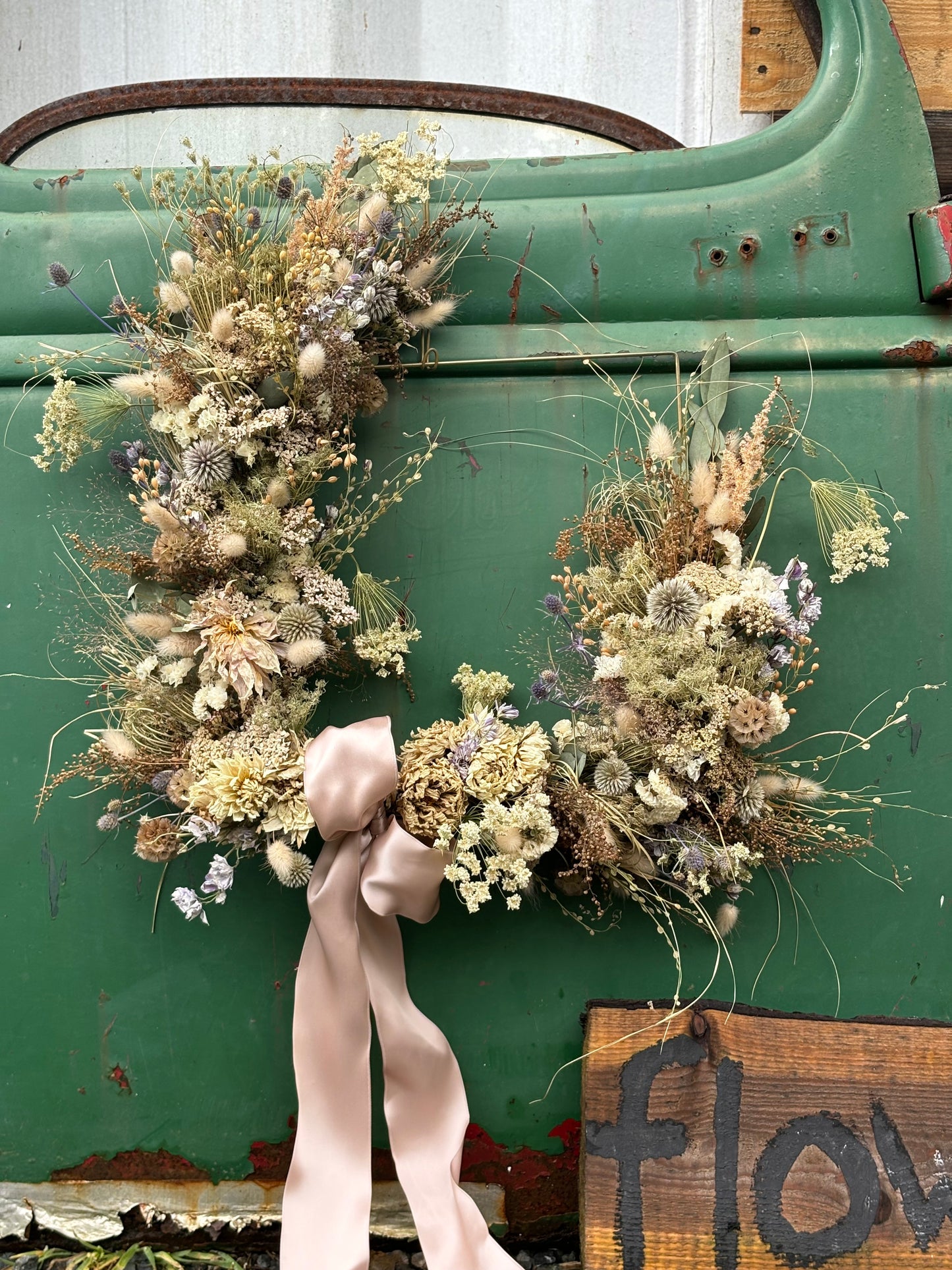 dried flower wreath