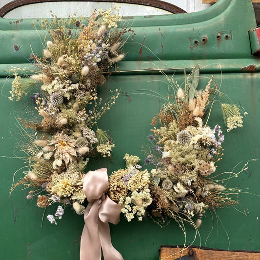 dried flower wreath