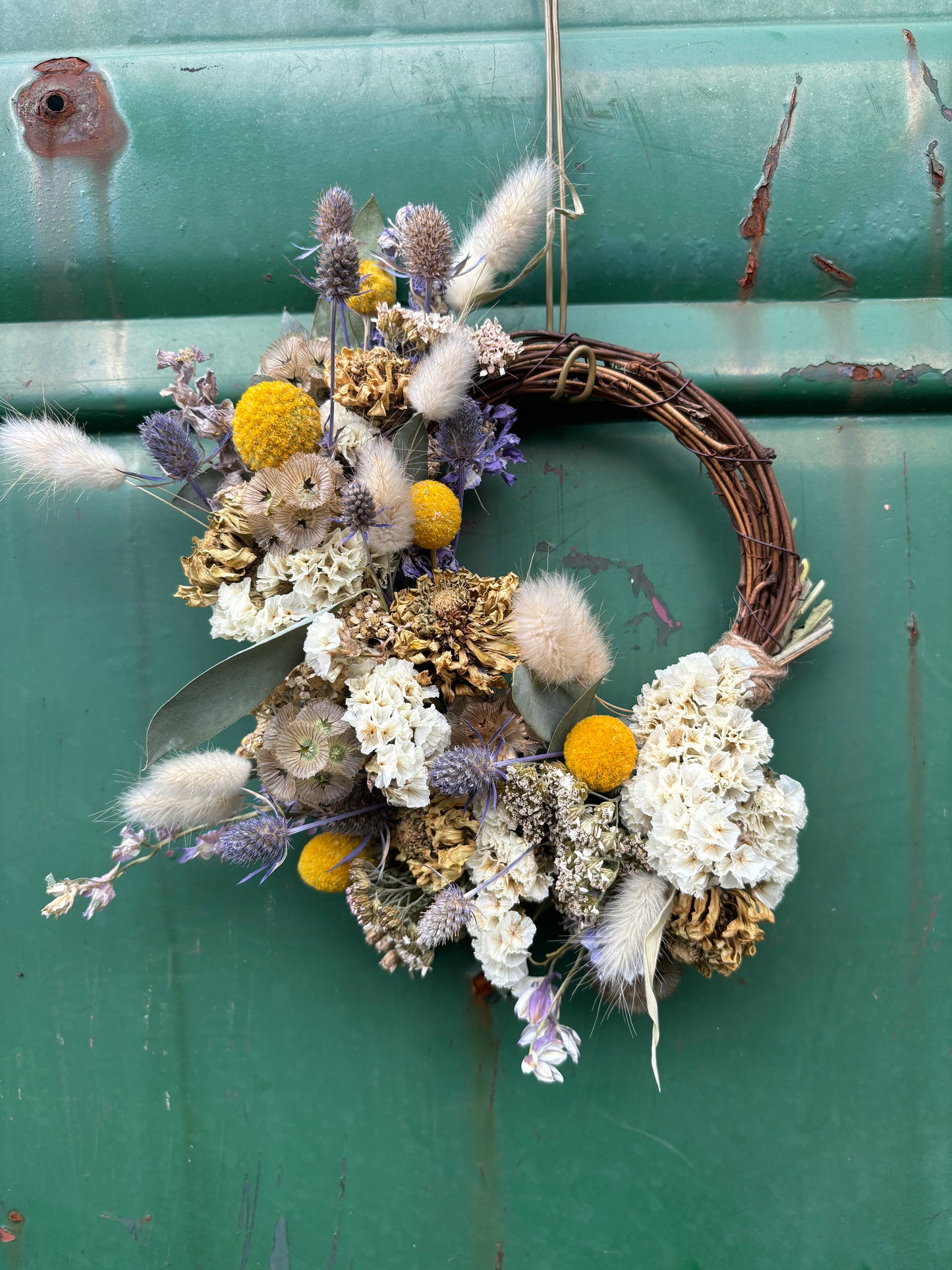 dried flower wreath