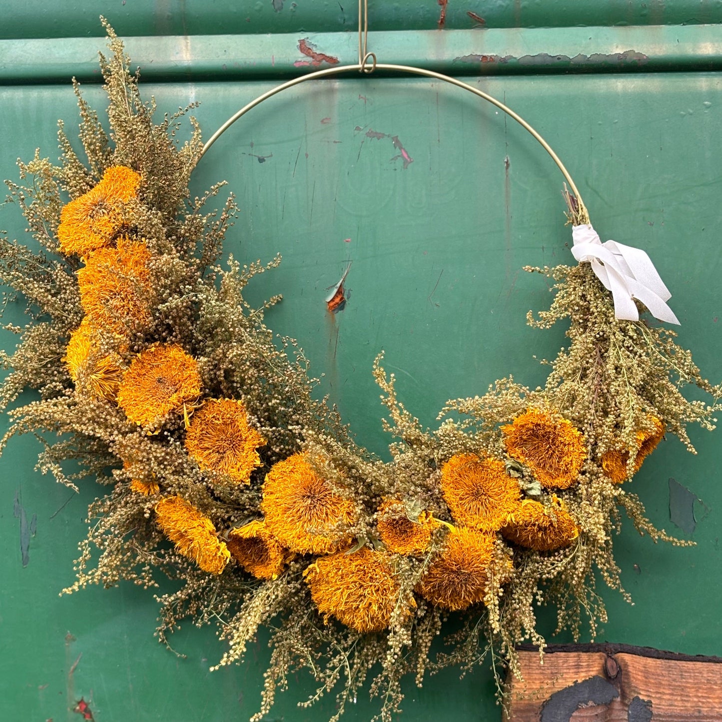 dried flower wreath