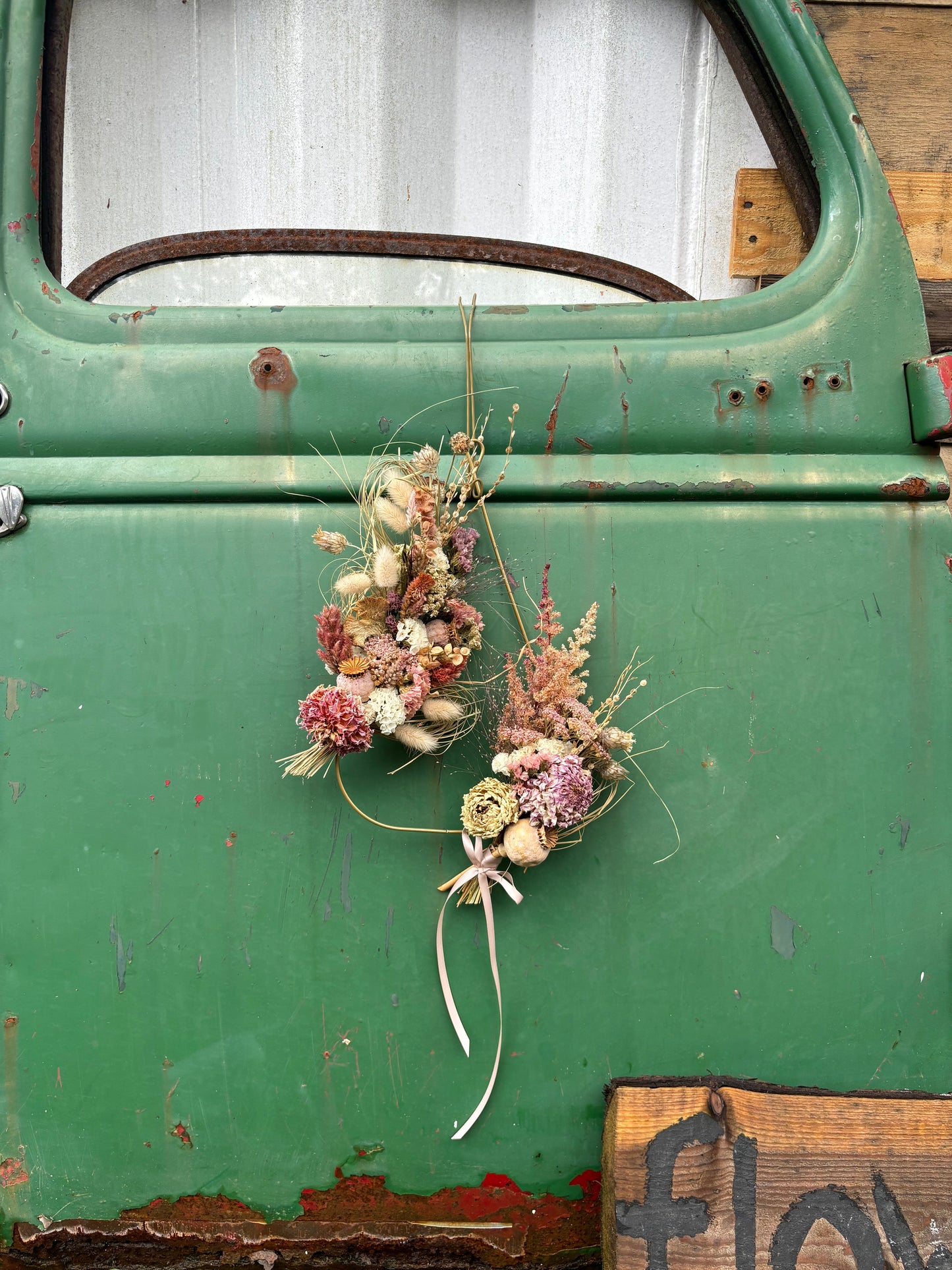 dried flower wreath