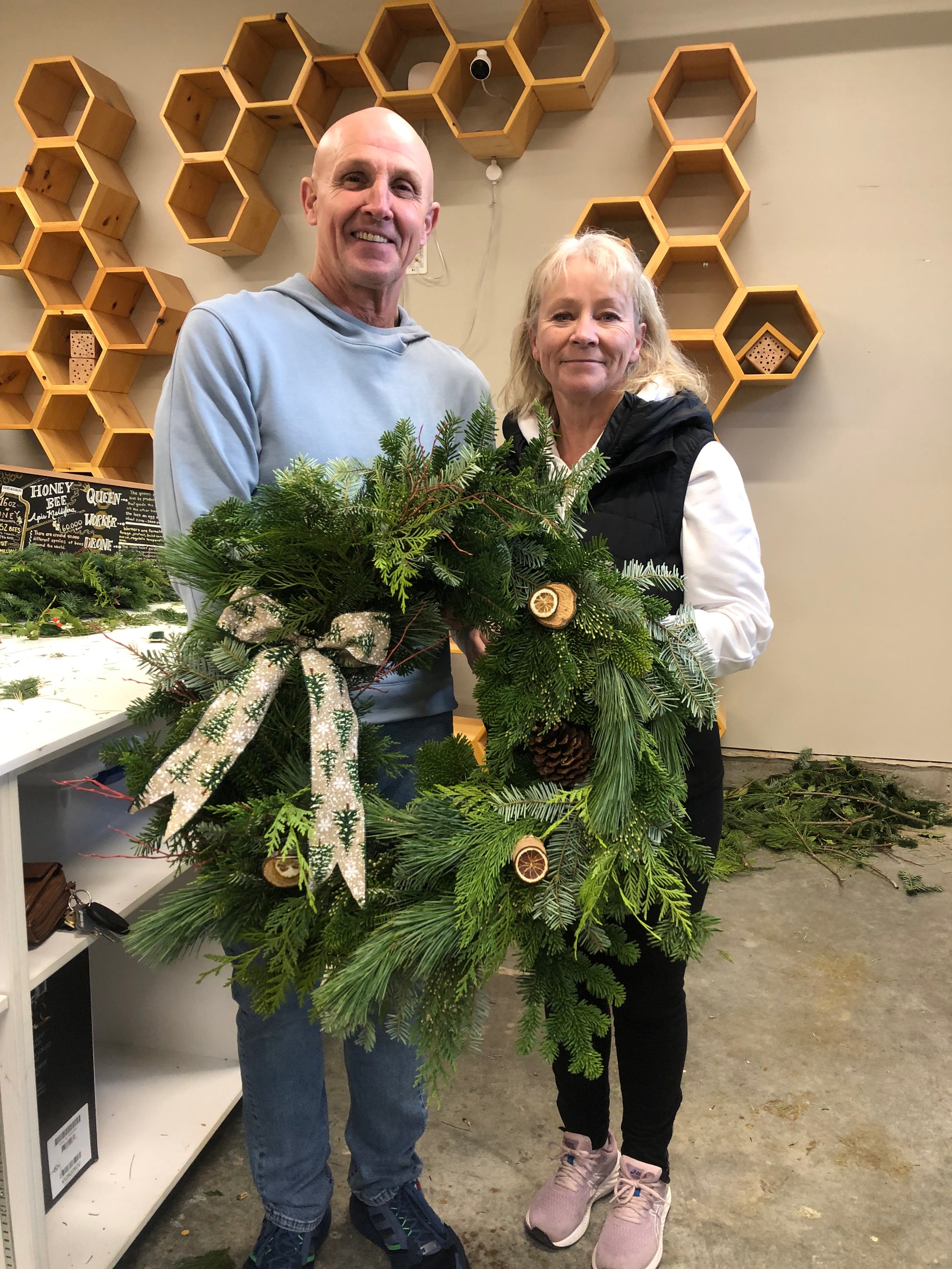 Holiday Wreath Making in Metchosin