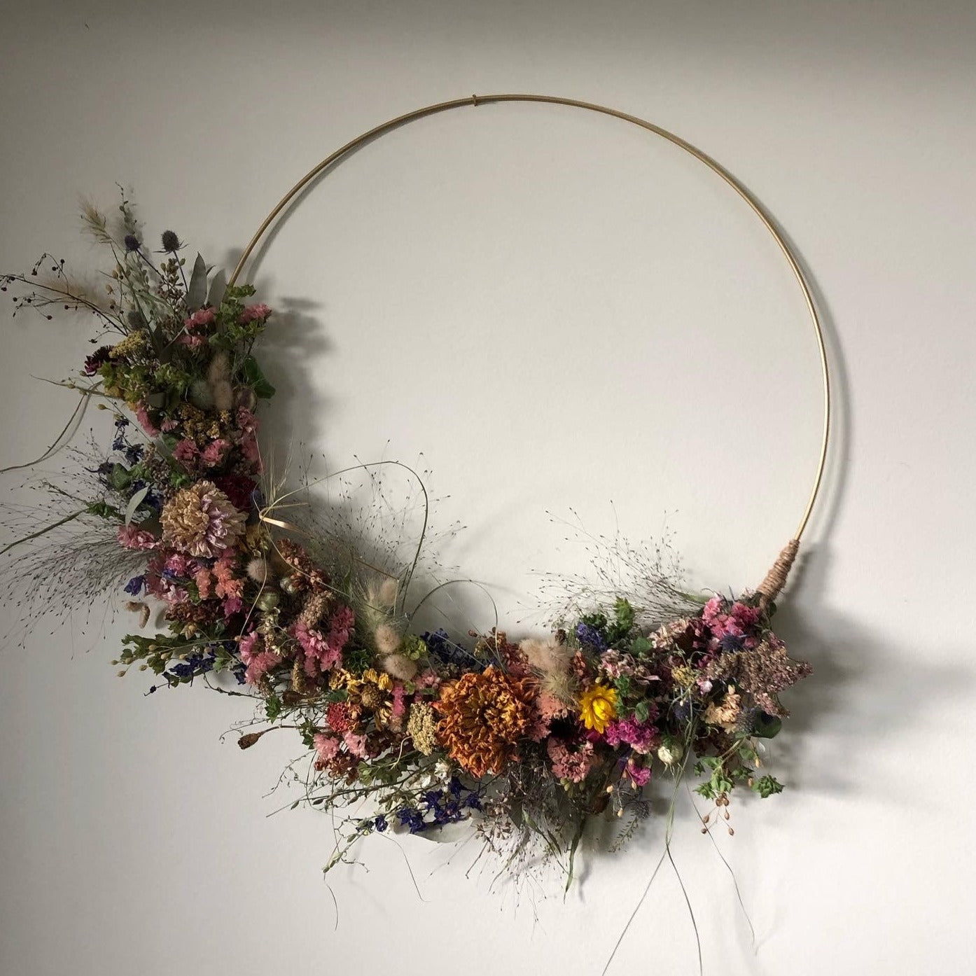 forevermore dried flower wreath